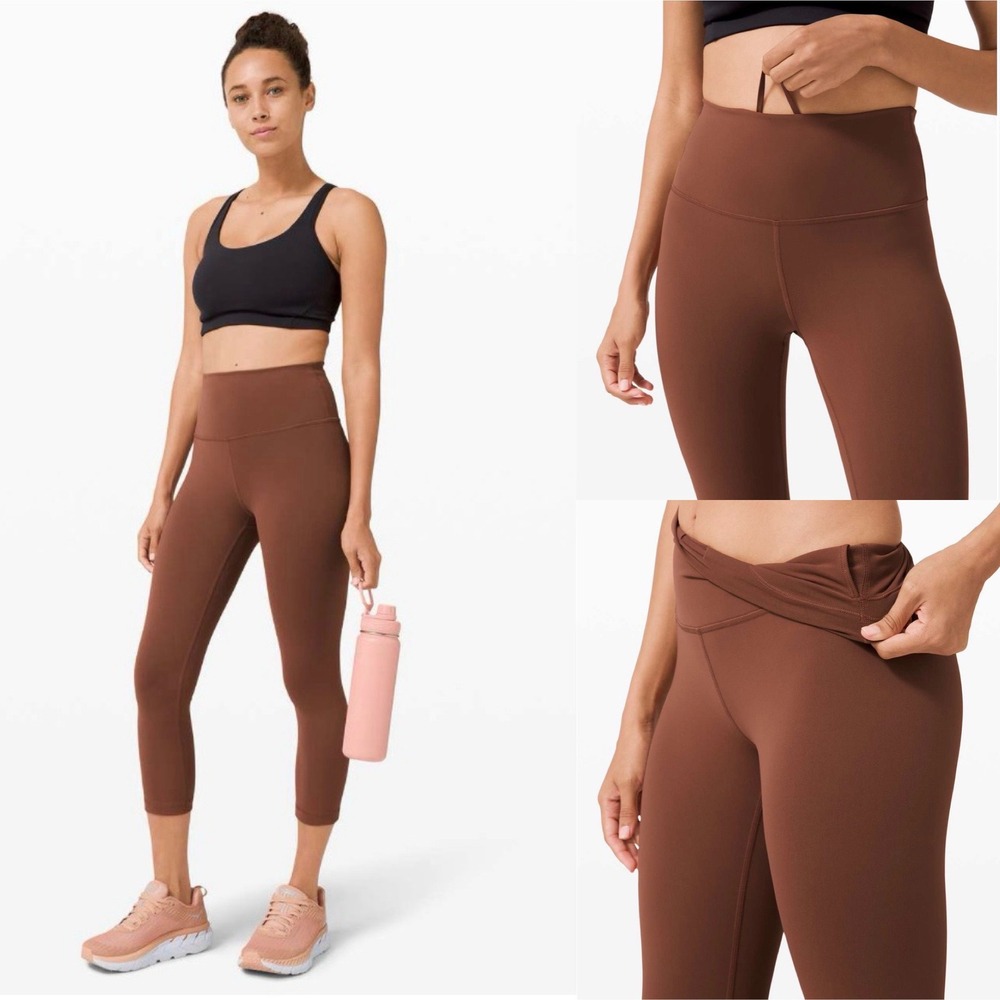 Lululemon Wunder Train High-Rise‎ Crop21" Ancient Copper Size 6 - Picture 4 of 11